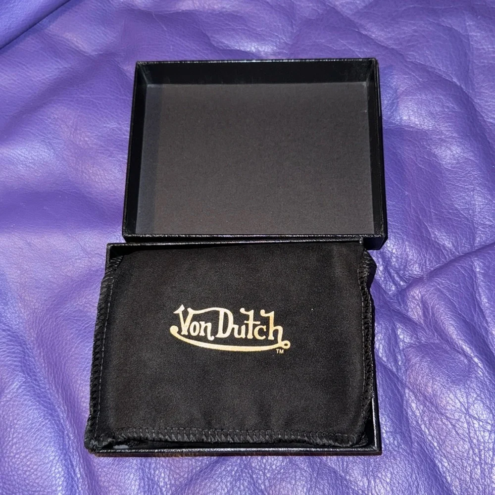 Von Dutch Wallet, Silver Mirror, NIB,